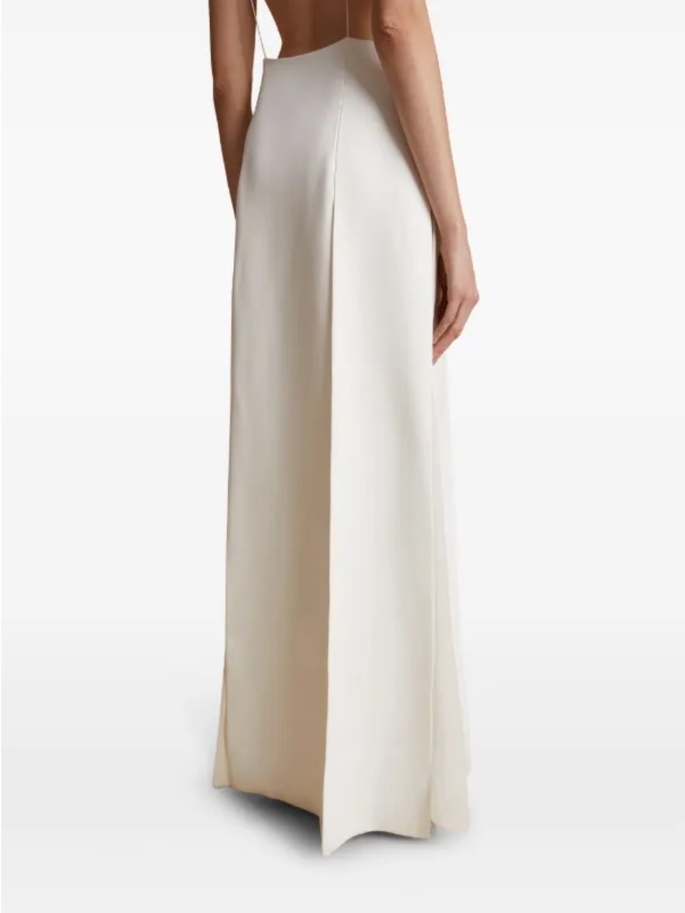 KHAITE Nonya Open Back Maxi Dress in White - Picture 3 of 12